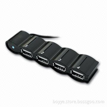 4-port USB Hub with Plug-and-play Function and Stylish Design